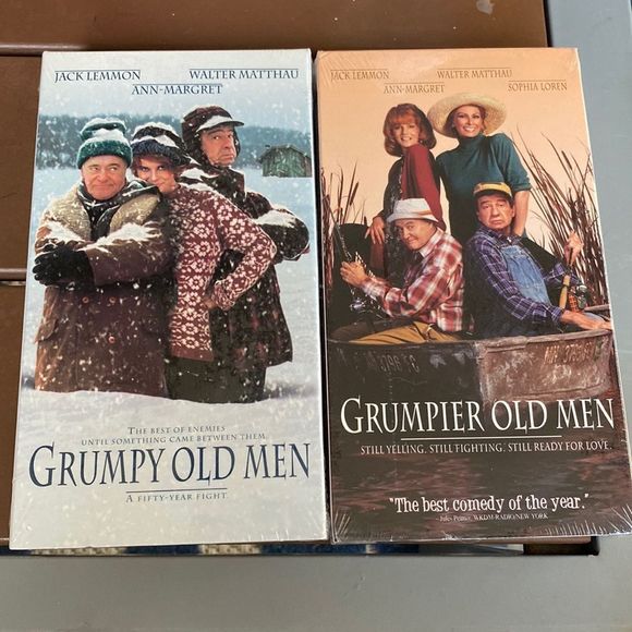 Set - Grumpy Old Men & Grumpier Old Men Sealed Unopened VHS Tapes - Picture 1 of 5